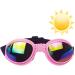 Luckxing Glasses for Dogs | Cat & Dog Barrel Glasses for Medium Dogs | Windproof Soft Eye Protection - Pink - Buy Online on GoSupps.com