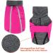 Slowton Winter Dog Coat | Warm Polar Lining Jacket with Turtleneck & Adjustable Waterproof Design for Small to XXL Dogs - Rose Red - Buy Online on GoSupps.com