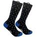 Mens & Womens Arthritis Socks With Seamless Toe And Easy Pull Up Loops For Hand Dexterity Support L Dot Pattern