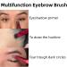 4D Hair Stroke Brow Stamp Brush Set - Multifunctional Eyebrow & Makeup Brushes for Filling and Concealing (Brown/Black) - Buy Online on GoSupps.com