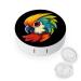 Cute Parrot Contact Lens Travel Kit Portable Cute Contact Box with Mirror for Daily Outdoor