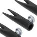 Portable Eyebrow Sharpening Tool - U-Shaped Groove Metal Sharpener for Travel (Black - Buy Online on GoSupps.com