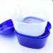 EvaGO Denture Cleaning Brushes Set - 2 Pack with Storage Case for Effective Denture Care - Blue & Purple - Buy Online on GoSupps.com