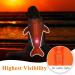 Vivaglory Dog Swimming Vest for Small & Medium Dogs | Adjustable Neon-Orange XS (43-51 cm) | Easy to Use & Sporty Design - Buy Online on GoSupps.com