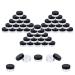 Houseables 3 Gram Jar, 3 ML, Black, 50 Pk, BPA Free, Cosmetic Sample Empty Container, Plastic, Round Pot, Screw Cap Lid, Small Tiny 3g Bottle, for Make Up, Eye Shadow, Nails, Powder, Paint, Jewelry 50 Count (Pack of 1) Black