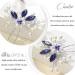 Casdre Pearl Bride Wedding Hair Pins - Silver Blue Crystal Bridal Accessories for Women (Pack of 2) - Buy Online on GoSupps.com