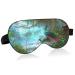 Haskirky Light Blocking Eye Mask Breathable and Adjustable Adult Men and Women Travel on Business Trips Yoga Meditation Light Smooth Comfortable Eye Mask Office Deep Sleep Goodies Peacock Tree Flow