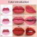 3Pcs Ruby Orange Red Nude Pink Mauve Matte Velvet Lazy Lipstick Set - Long Lasting & Waterproof Smudge Proof Lip Stick Packs for Women - Labiales Matte Larga Duracion 24 - 3 Count - Buy Online on GoSupps.com