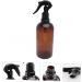 DOITOOL Barber Spray Bottle Toiletry Clear Bottle Essential Oils Bottle Salon Hair Spray Diffuser Bottle Empty Perfume Bottle Sample Containers Cosmetic Watering Can Clean medium Brown - Buy Online on GoSupps.com