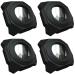 Airtag Holder Waterproof Stick-on Mount Mount for Apple AirTag 3M Sticker Cover Hidden Protective GPS Tracker Accessories Bike Bicycle Car Luggage Tag Motorcycle 4Packs Black 4 Packs Black