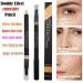 2 in 1 Concealer Pencil Stick for Full Coverage - Waterproof Dual-Sided Face and Eyebrow Concealer Crayon for Dark Circles, Blackheads - Professional Makeup Highlighter with Brush - Natural Shade - Buy Online on GoSupps.com