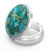 Pill dose 3 compartments Medicine Pill dose portable pill box for bag or wallet Pillendose Decorative Metal Medicine Vitamin Organizer Unique Gift (emerald green marble) 10-emerald Green Marble 1 piece