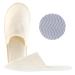 EQLEF Hotelslipper foldable slippers slip-resistant Bathroom slippers Washing spa house shoes Portable slippers for hotel home guest men and women (adult beige) Large/X-Large adult beige