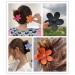 Matte Jelly Flower Hair Clips Set - 7 Pcs Colorful Nonslip Large Hair Claw for Women | Strong Hold Hair Clips for Thin Hair - Buy Online on GoSupps.com
