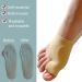 Bunion Sleeve Corrector for Men & Women | Big Toe Straightener & Pain Relief Gel Pads | Hallux Valgus Cushions - Day/Night Use (Black & Beige - Buy Online on GoSupps.com
