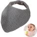 Surakey Muslin Baby Bibs - 100% Cotton Bandana Drool Bibs for Boys and Girls | Newborn Burp Cloth and Saliva Towel | Dark Grey - Buy Online on GoSupps.com