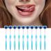 Silicone Tongue Brush Long Handle 10 Pcs for Adults - Blue | Effective Tongue Cleaner - Buy Online on GoSupps.com