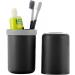 Jackwish Travel Water Cup Set - 2 in 1 Toothbrush Holder & Cup for Business Trips - Stylish Black Design - Buy Online on GoSupps.com