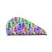 Hair Towel Wrap Hair Drying Towel with Button Towel Turban Head Towel to Dry Hair Quickly (Graffiti Pineapples)