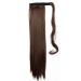 Medium Brown Pferdeschwanz Hair Extension Clip-In Ponytail Braid - 23 Real Hair Piece for Natural Look - Buy Online on GoSupps.com