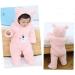 JiAmy Baby Hooded Romper Winter Jumpsuit | Pink | 12-18 Months - Buy Online on GoSupps.com