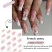 TQUXNGA Press on Nails Medium Long Craft False Nails Square 3D Flower Bowknot French Artificial Nails Finger Manicure Kit included - Buy Online on GoSupps.com