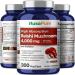 NusaPure Reishi Mushroom Extract 4000mg per Capsule 300 Veggie Caps Vegan Non-GMO Gluten-Free - Buy Online on GoSupps.com