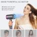 Ionic Salon Hair Dryer 1800W with Negative Ion Technology | 2 Speed 3 Cool Settings | 2 Concentrator Nozzles & 1 Diffuser | Gray - Ideal for Home, Travel, Salon & Hotel - Buy Online on GoSupps.com