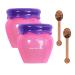 Mini Honey Pot Lip Balm, Bee Balm, Honey, Strawberry, Moisturizing Sleeping Mask, Reduces Lip Wrinkles