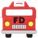 Silli Chews Baby Teether Unisex Fire Truck Toy Favorite Infant Silicone Teething Toy Fire Engine Red Silly Chew Toys