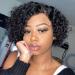 Short Curly Human Hair Wigs for Black Women Short Curly Middle Part Lace Wigs Brazilian Human Hair Wigs Short Bob Curly Wigs Glueless Pre-Plucked with Baby Hair Jerry Curl Human Hair Wig 1B (10") 10 Inch (Pack of 1)