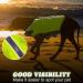 Reflective Stripes Dog Life Jacket | Rescue Handle Dog Flotation Vest (Green M) - Small, Medium, Large Dogs - Buy Online on GoSupps.com