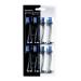 AquaSonic Duo Replacement Brush Heads (8-Pack) - 4 White & 4 Black Dupont Brush Heads