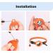 Mouyou Airtag Cat Neck Band - Soft Nylon Reflective Collar with Bell & Safety Clasp Adjustable 22-34cm Orange - Track Your Cat with Airtag Holder - Buy Online on GoSupps.com