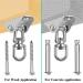 2 Pack Heavy Duty Swing Hangers - 1200 lb Capacity, Stainless Steel, 360 Rotate - for Swing Set, Hammock Chair, Yoga Swing - Buy Online on GoSupps.com