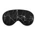 Cracked Black Marble Floor Tile Sleep Mask for Women Adjustable Sleeping Eye Shades Cover with Elastic Strap