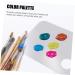 FRCOLOR 3 Sets Color Palette - Makeup Mixing Tray & Spatula | Stainless Steel Acrylic Palettes for Professional Beauty & Foundation - Buy Online on GoSupps.com