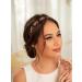 IYOU Vintage Rhinestone Headbands Gold Beads Hair Bands Prom Birthday Hair Accessories for Women - Buy Online on GoSupps.com