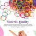 3000 Pcs Multicolor Elastic Hair Bands for Women and Girls - Small Hair Ties in Red, Black, Blue, and Pink - Buy Online on GoSupps.com