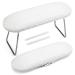 Nail Arm Rest Microfiber PU Leather Manicure Arm Rest for Nails Professional Hand Rest for Nails Pillow Cushion Nail Art Accessories Tool for Nails Tech (1 Pack White)