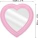BinaryABC Heart Makeup Mirror - Light Pink | Wall/Desktop Cosmetic Mirror - Buy Online on GoSupps.com