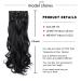 22 Natural Black Wavy Clip In Hair Extensions - 7 PCS Thick Soft Synthetic Fiber Hairpieces for Women - Full Head Invisible Clips - 22 Inch (Pack of 7) - 1B Dark Black - Buy Online on GoSupps.com