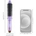 Mini Curling Iron Travel Hair Brush - Anti-Scald Round Hot Brush for All Hair Types | Professional Instant Heat Up Curling Wand | Purple - Buy Online on GoSupps.com