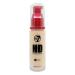 W7 HD Foundation - Oil-Free Liquid Foundation for Poreless Matte Medium Coverage - 30ml (Buff) Buff 30 ml (Pack of 1)