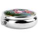 Blooming Orchids Round Pill Box | 3 Compartment Organizer | Portable Travel Pill Box for International Shipping - Buy Online on GoSupps.com