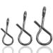 Fly fishing snaps quick change stainless steel no knot just fly fishing snap for flying hooks and jigs 150 pieces different sizes