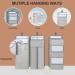 Tockonimn Hanging Diaper Caddy Organizer - 3-in-1 Nursery Storage Holder for Baby Essentials - Grey - Buy Online on GoSupps.com
