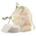 Make Up Remover Pads 12PCS Washable Bamboo Cotton Pad With Laundry Bag 8CM Diameter 2-layer Bamboo Fiber Makeup Remover Washable Makeup Cotton Reusable Make Up Remover Pads Pads Make Up Remover Cl