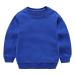 Taigood Kids Jumper for Boys Cotton Sweatshirt Long Sleeve T Shirts Pullover Autumn Winter Age 1-7 Years 4-5 Years Blue