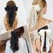 2Pcs Silky Satin Hair Bows Big Hair Bows for Women Hair Ribons Oversized Long Tail White Hair Bow Black Hair Bow Large Hair Ribbon Barrettes Metal Clips Bowknot Aesthetic Hair Accessories - Buy Online on GoSupps.com